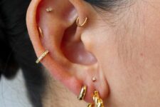 a chic ear piercings mix