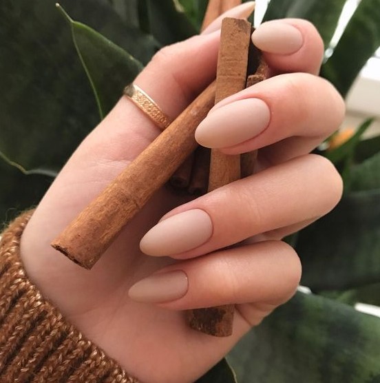 matte nude nails that compliment your skin tone is a classic option that always works