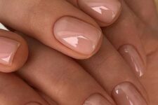 06 glossy and absolutely nude shoes nails are a perfect solution for any season and any time, they look amazing with anything