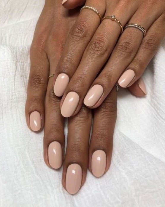 soft peachy blush nails are a beautiful addition with a soft touch of nude color are amazing for any time of the year