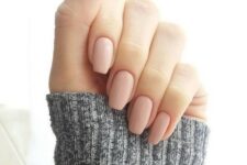 08 matte nude nails will never go out of style as with a matte top they look even calmer and cooler