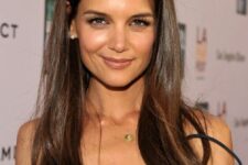 10 Katie Holmes rocking long and beautiful brunette hair with a touch of gloss looks jaw-dropping