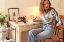 a trendy spring look with boyfriend jeans