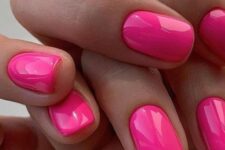 36 hot pink nails are right what you need for a fantastic and extra bold accent to your outfits