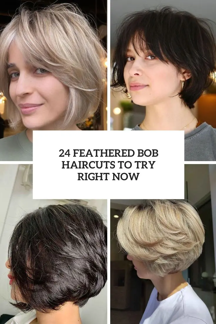 feathered bob haircuts to try right now cover