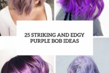 25 striking and edgy purple bob ideas cover
