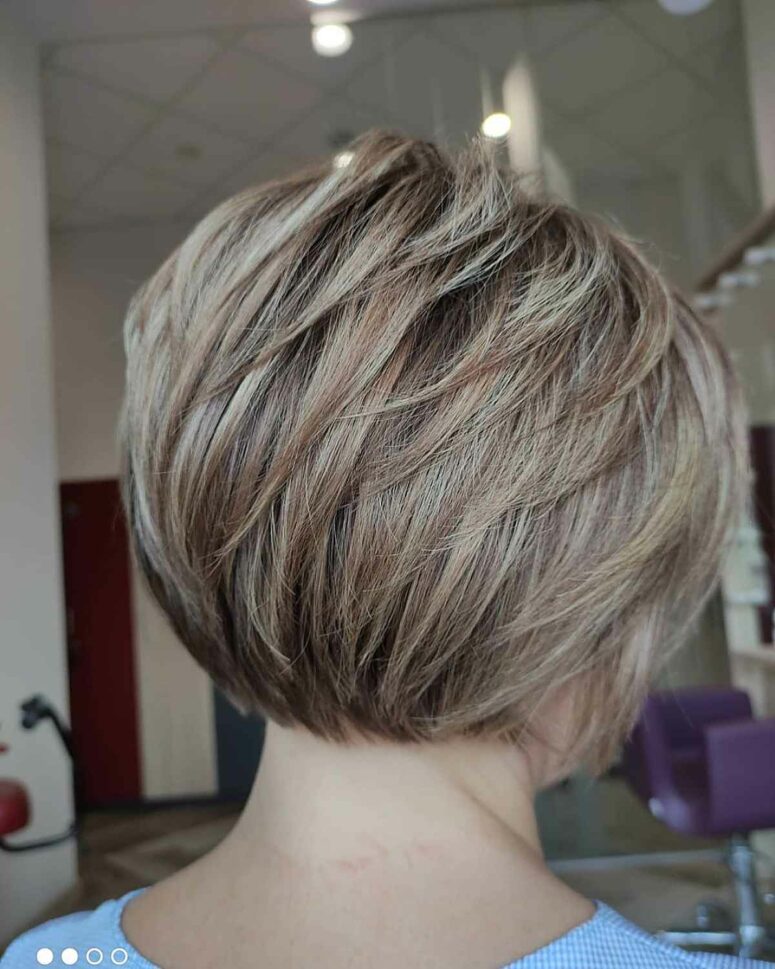 a feathered bob with piecey layers is great for thick hair as it will remove excessive weight and will bring texture