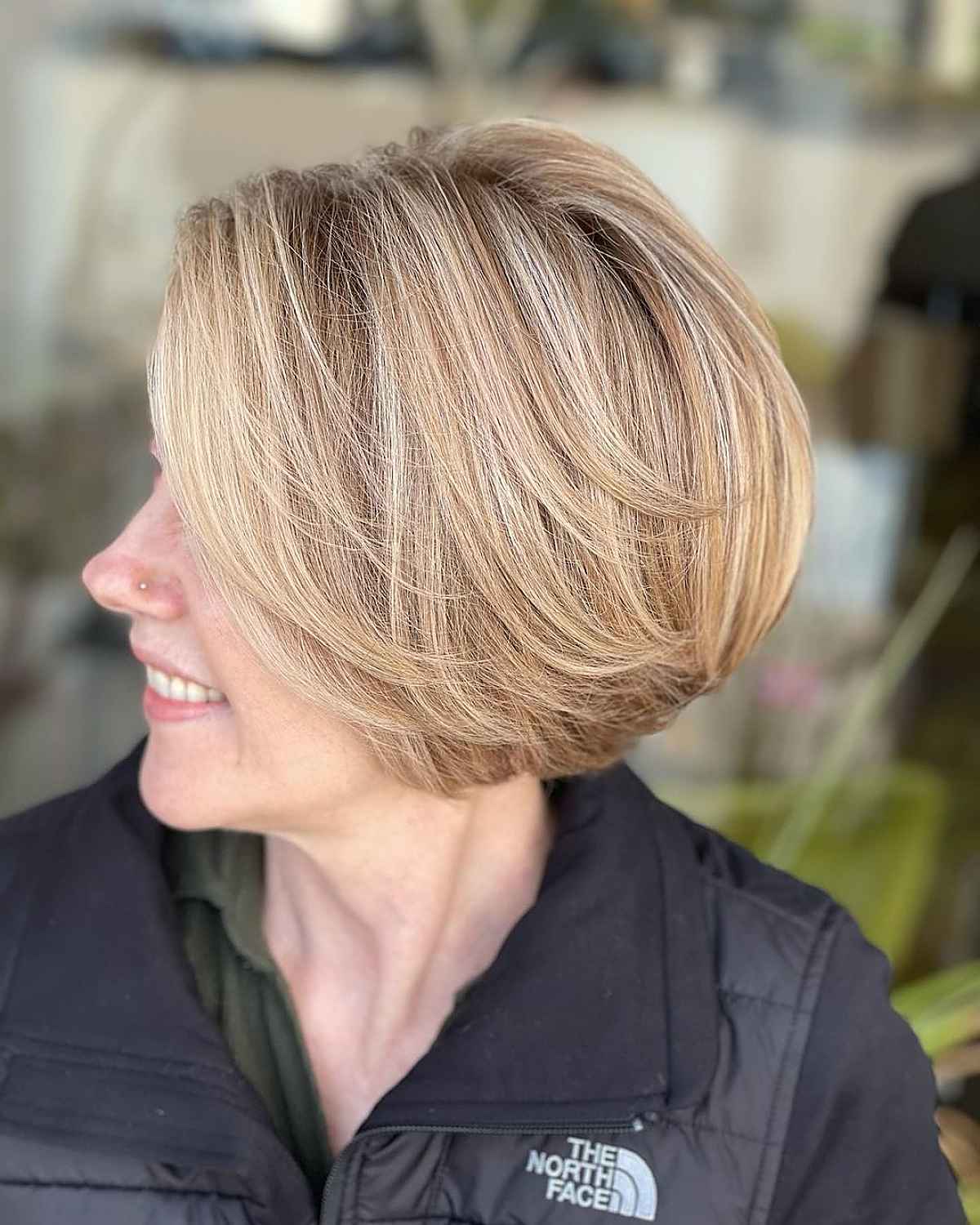 A jaw length bobbed haircut is a beautiful and classic idea with subtle layers and soft lines for any face shape