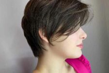 an airy bixie is a great choice for fine to medium density hair, feather-light layers create points of style