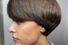 an ear-length bixie cut for thick hair to break free from the weight of your thick hair