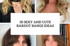 30 sexy and cute bardot bangs ideas cover