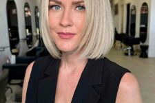 a blonde face-framing slob is a high fashion take on the classic bob, personalize the cut according to your face shape