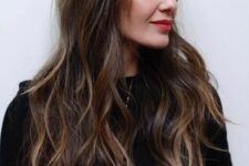 a lovely layered hairstyle for long hair