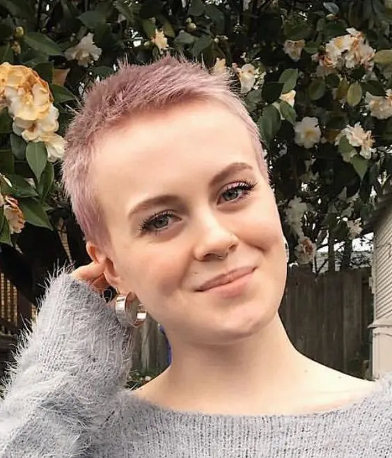 an extremely short pink pixie is a fantastic idea if you wanna stand out from the crowd and wow everyone