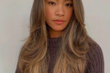 a gorgeous long hairstyle with a caramel balyage
