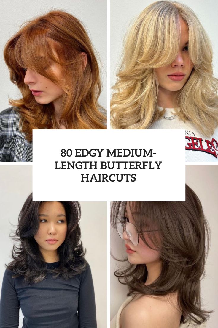 80 Edgy Medium-Length Butterfly Haircuts
