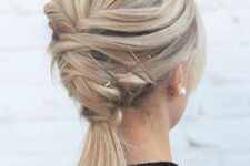 a lovely updo with a twist