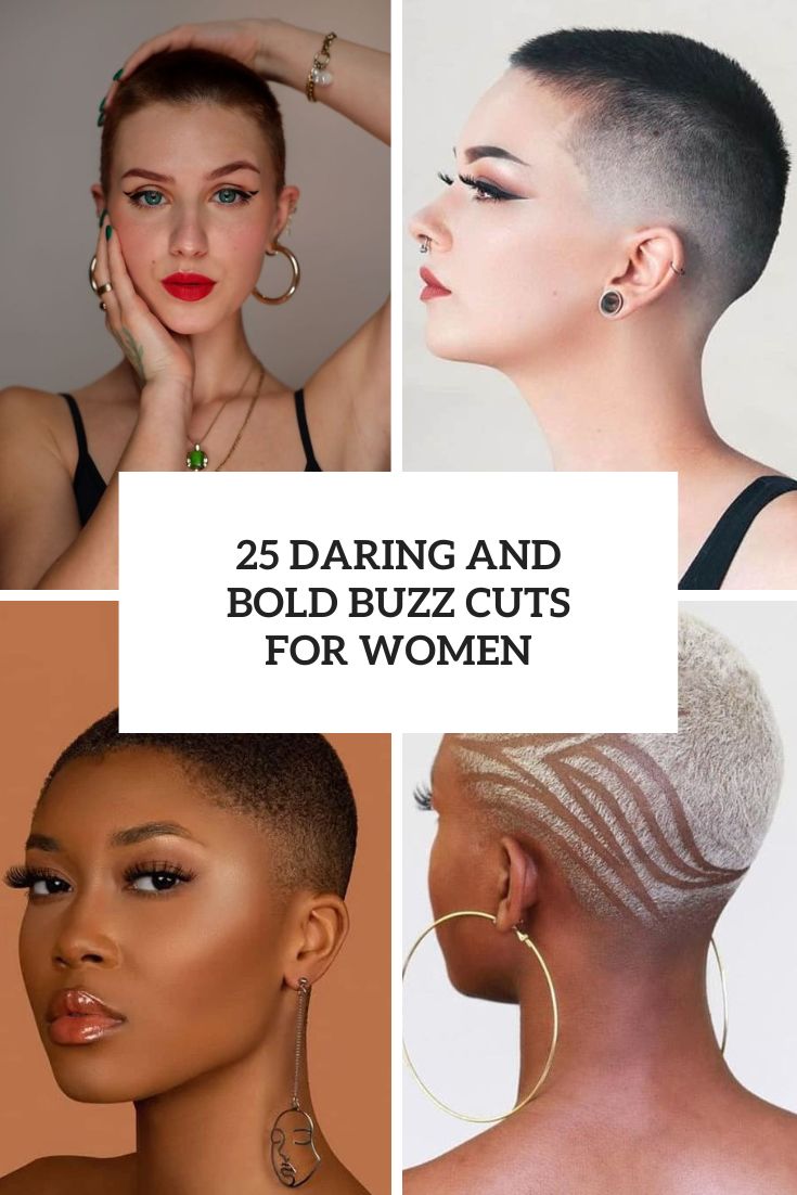 daring and bold buzz cut for women cover