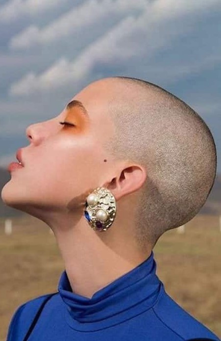 a military buzz cut is very practical and very bold as it's extremely short, it's a very daring choice