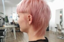 a lovely pastel pink hairstyle