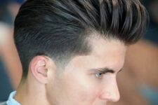 a lovely pompadour hairstyle