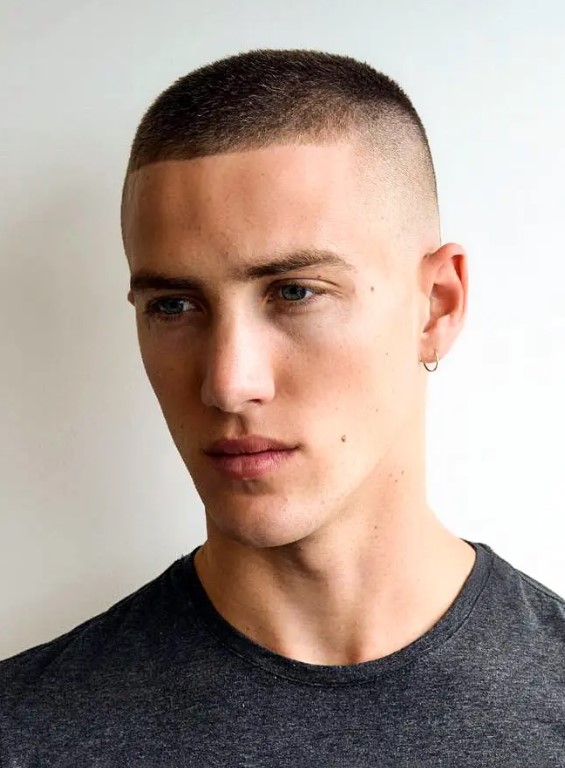 a simple faded buzz cut is a classic idea that looks clean and doesn't require much manintenace or styling