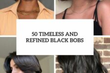 50 timeless and refined black bobs cover