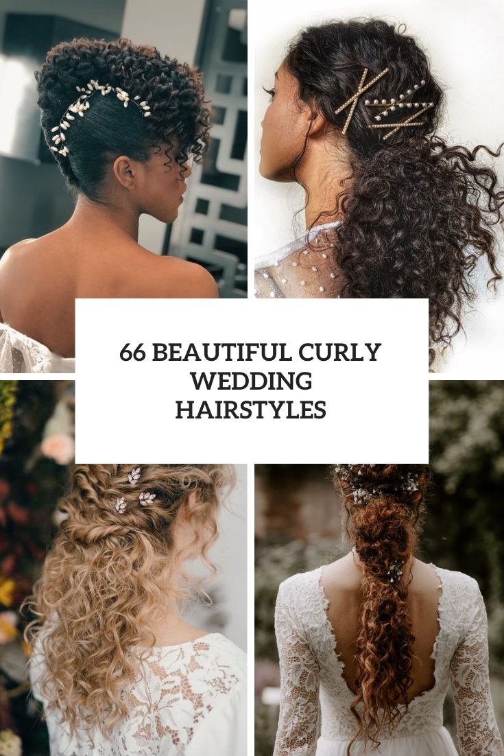 66 Beautiful Curly Wedding Hairstyles