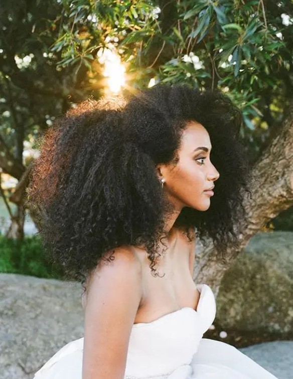 highlight your natural volume and texture, celebrate your beauty, don't make any difficult hairstyles