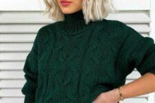 a wavy platinum blonde long bob is a romantic and cute solution to try, the color is softened with waves