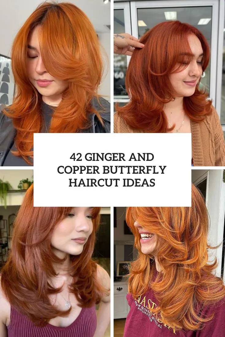42 Ginger And Copper Butterfly Haircut Ideas