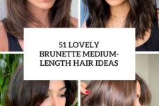 51 lovely brunette medium-length hair ideas cover