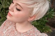 a lovely icy blonde short hairstyle