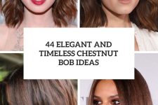 44 elegant and timeless chestnut bob ideas cover