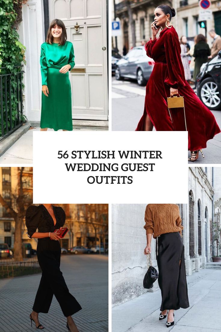 56 Stylish Winter Wedding Guest Outfits