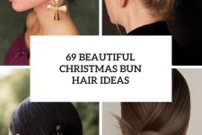 69 beautiful christmas bun hair ideas cover