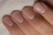 36 cool milky nails that imitate usual clean nails are a gorgeous solution for a chic look, they are inspired by old money looks