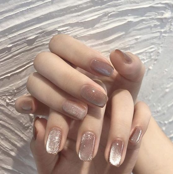 nude velvet nails are a fresh take on classics, you get timeless nude nails but with a fresh and bold modern touch