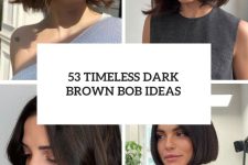 53 Timeless Dark Brown Bob Ideas cover