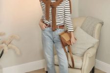 a lovely outfit with breton stripe top