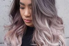 an ombre icy blonde hairstyle