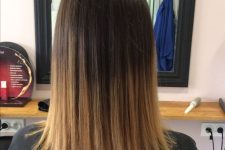 shoulder-length hair from dark brunette to golden blonde, with layers and a lot of volume is amazing
