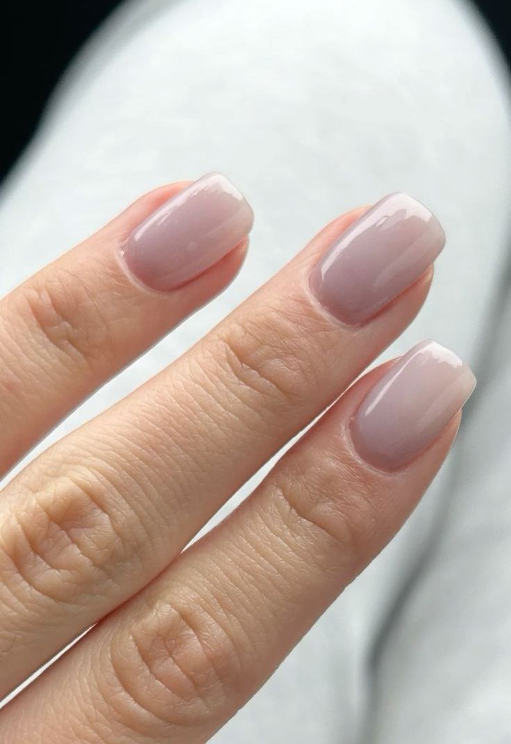 frosty blush square nails are a beautiful idea if you want nude shades, and this shape is timeless