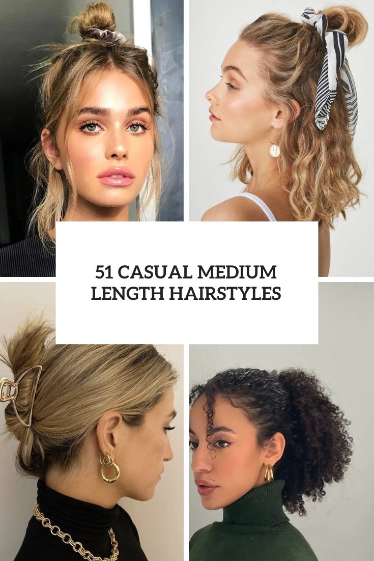 Casual Medium Length Hairstyles