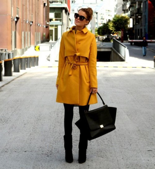Cool Ways Of Wearing A Bright Coat This Winter