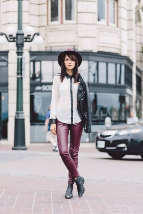 Stylish Ways To Wear Leather Pants Right Now