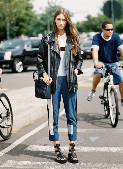 Trendy Outfits With Patchwork Denim To Recreate