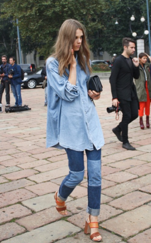 Picture Of trendy outfits with patchwork denim to recreate  21