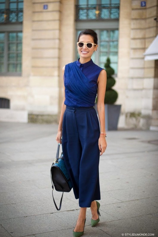 Fashionable and trendy ways to wear culottes this spring  24