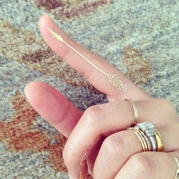 Trendy and shiny metallic flash tattoos to try  20